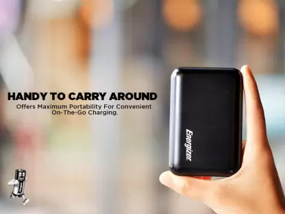 Energizer 10000 mAh Power Bank (10 W, Fast Charging) (Black, Lithium Polymer) Energizer 10000 mAh Power Bank (10 W, Fast Charging) (Black, Lithium Polymer)